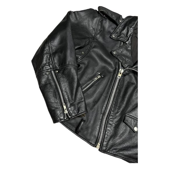 Classic Black Leather Jacket - Picture 2 of 6